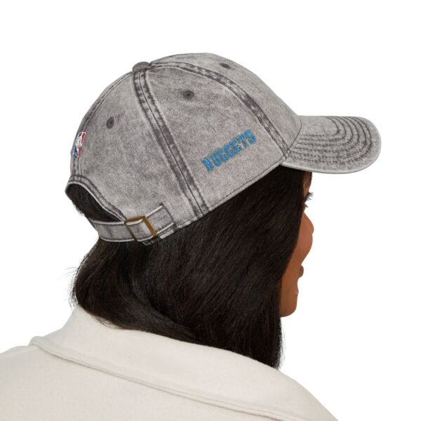 Denver Nuggets Embroidered Logo on Vintage Cap - Image 5