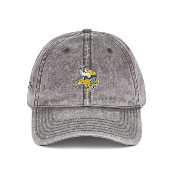 Minnesota Vikings Embroidered Logo on Vintage Cap