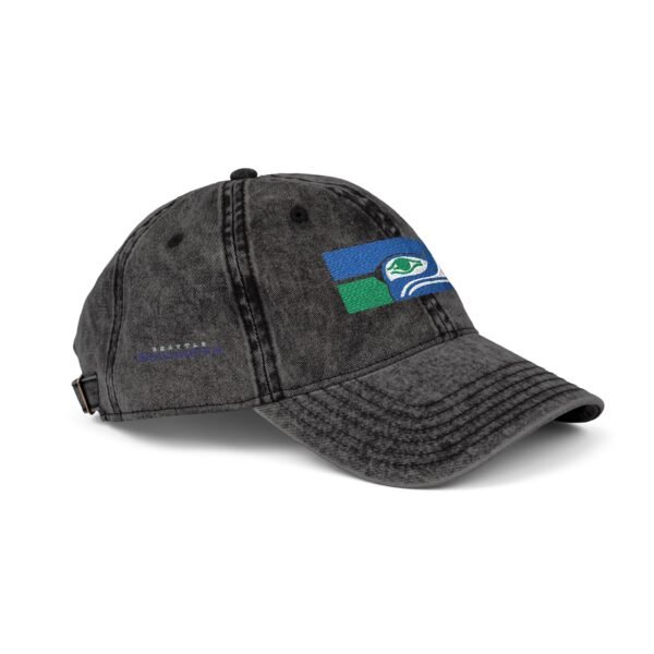Seattle Seahawks Embroidered Logo on Vintage Cap - Image 10