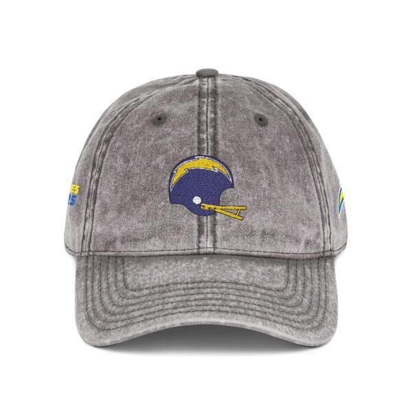 Los Angeles Chargers Embroidered Logo on Vintage Cap