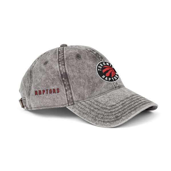 Toronto Raptors Embroidered Logo on Vintage Cap - Image 3