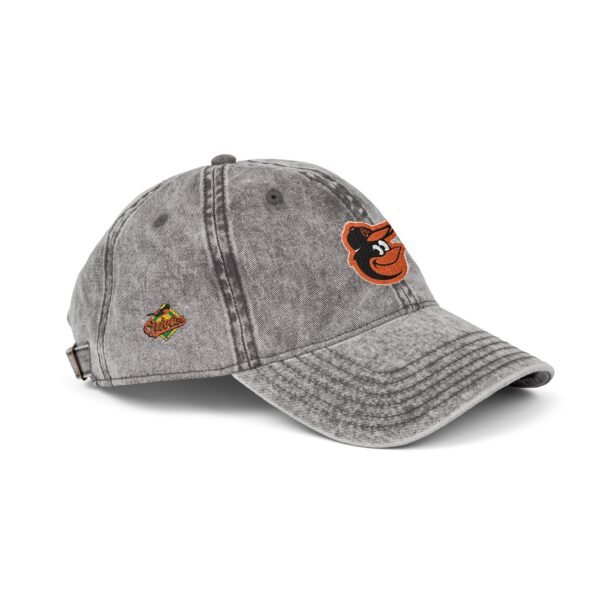 Baltimore Orioles Embroidered Logo on Vintage Cap - Image 3