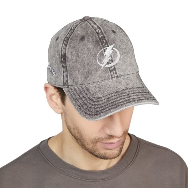Tampa Bay Lightning Embroidered Logo on Vintage Cap - Image 7