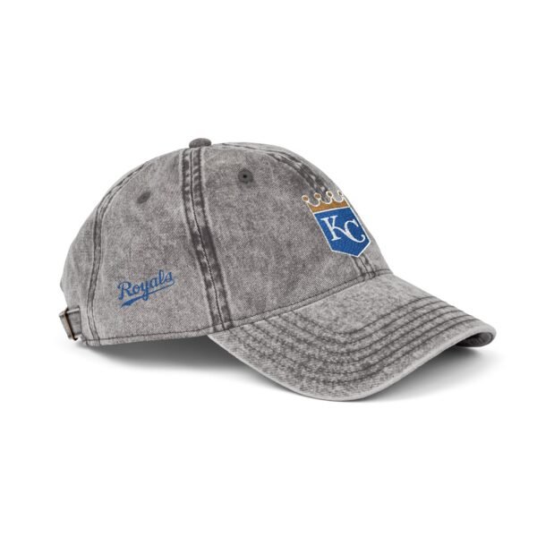 Kansas City Royals Embroidered Logo on Vintage Cap - Image 3