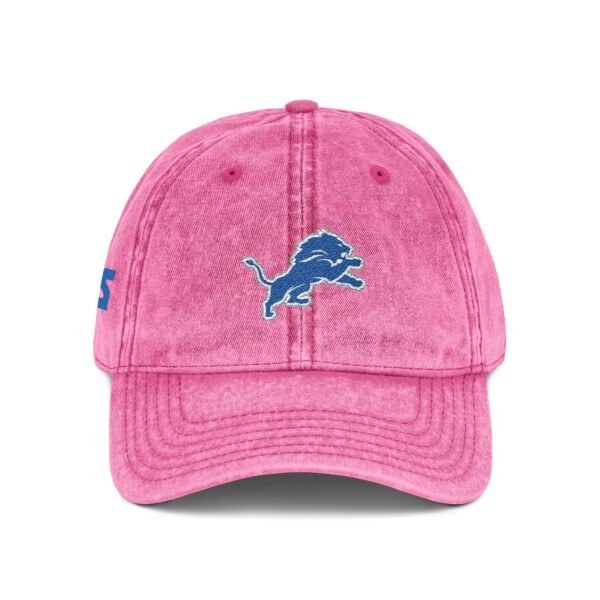 Detroit Lions Embroidered Logo on Vintage Cap - Image 8