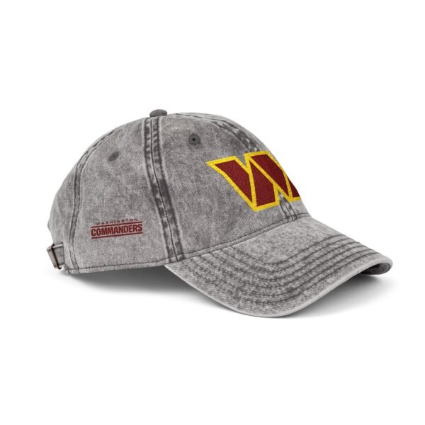 Washington Commanders Embroidered Logo on Vintage Cap - Image 3
