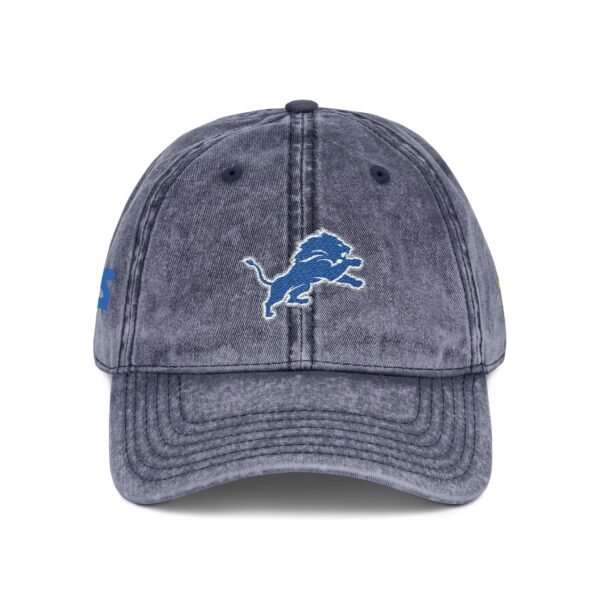 Detroit Lions Embroidered Logo on Vintage Cap - Image 12
