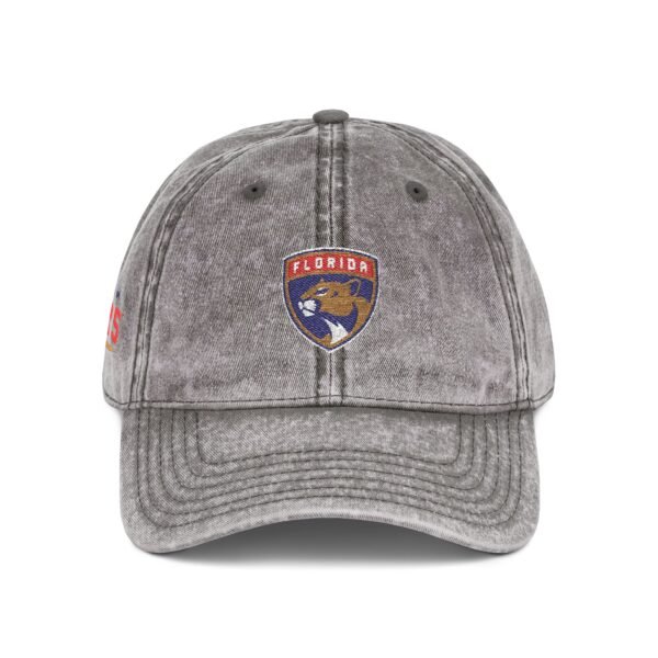 Florida Panthers Embroidered Logo on Vintage Cap