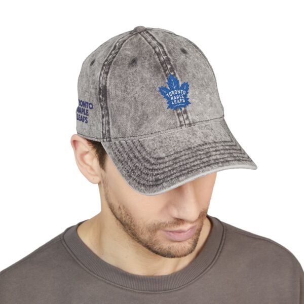 Toronto Maple Leafs Embroidered Logo on Vintage Cap - Image 7