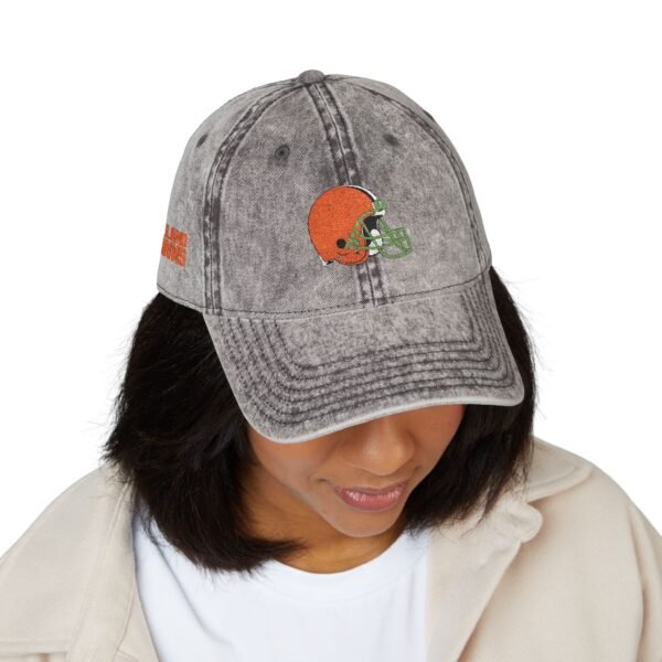 Cleveland Browns Embroidered Logo on Vintage Cap - Image 4