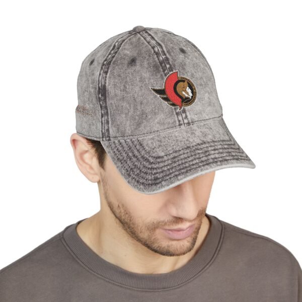 Ottawa Senators Embroidered Logo on Vintage Cap - Image 7