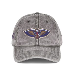 New Orleans Pelicans Embroidered Logo on Vintage Cap