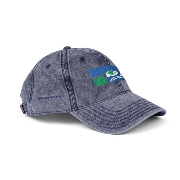 Seattle Seahawks Embroidered Logo on Vintage Cap - Image 14