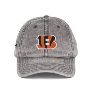 Cincinnati Bengals Embroidered Logo on Vintage Cap
