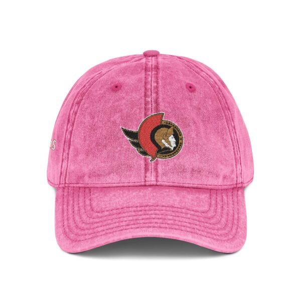 Ottawa Senators Embroidered Logo on Vintage Cap - Image 8