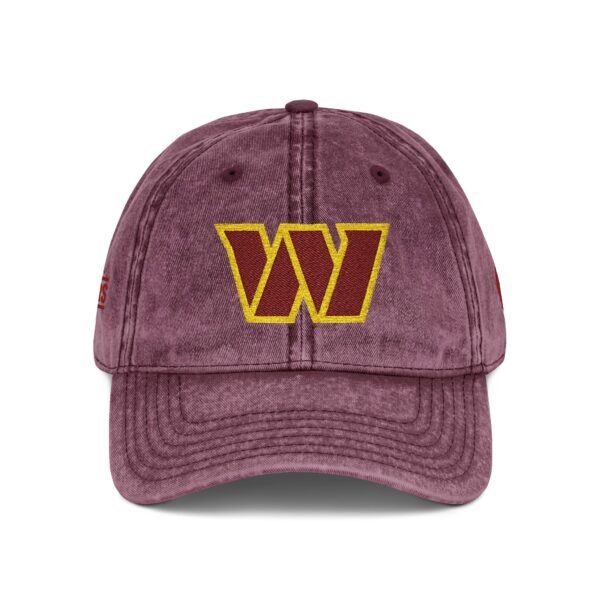 Washington Commanders Embroidered Logo on Vintage Cap - Image 8