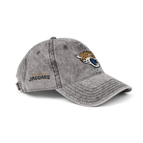 Jacksonville Jaguars Embroidered Logo on Vintage Cap - Image 3
