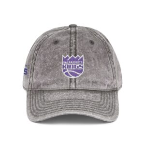 Sacramento Kings Embroidered Logo on Vintage Cap