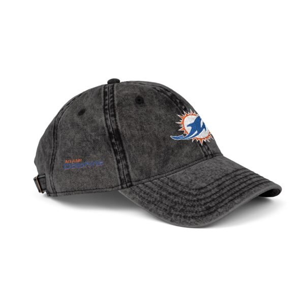 Miami Dolphins Embroidered Logo on Vintage Cap - Image 14