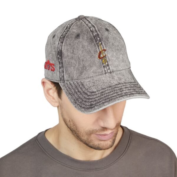 Cleveland Cavaliers Embroidered Logo on Vintage Cap - Image 7