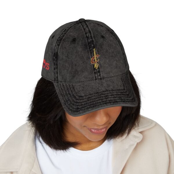 Cleveland Cavaliers Embroidered Logo on Vintage Cap - Image 19