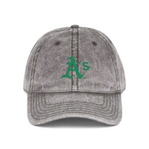 Athletics Embroidered Logo on Vintage Cap