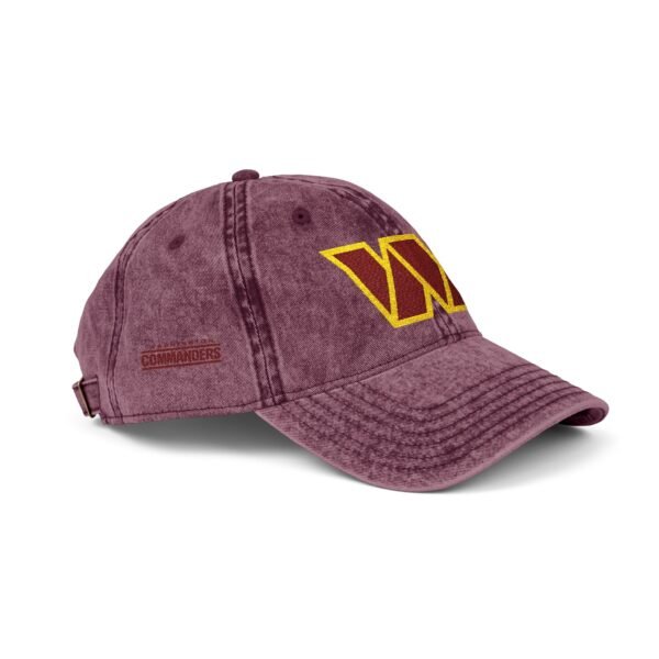 Washington Commanders Embroidered Logo on Vintage Cap - Image 10