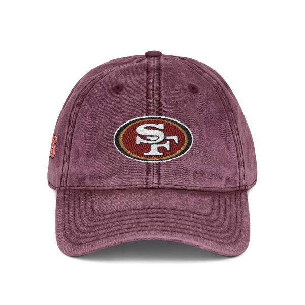 San Francisco 49ers Embroidered Logo on Vintage Cap - Image 16