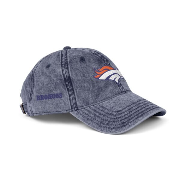Denver Broncos Embroidered Logo on Vintage Cap - Image 18