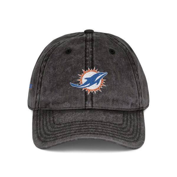 Miami Dolphins Embroidered Logo on Vintage Cap - Image 12