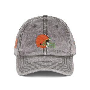 Cleveland Browns Embroidered Logo on Vintage Cap