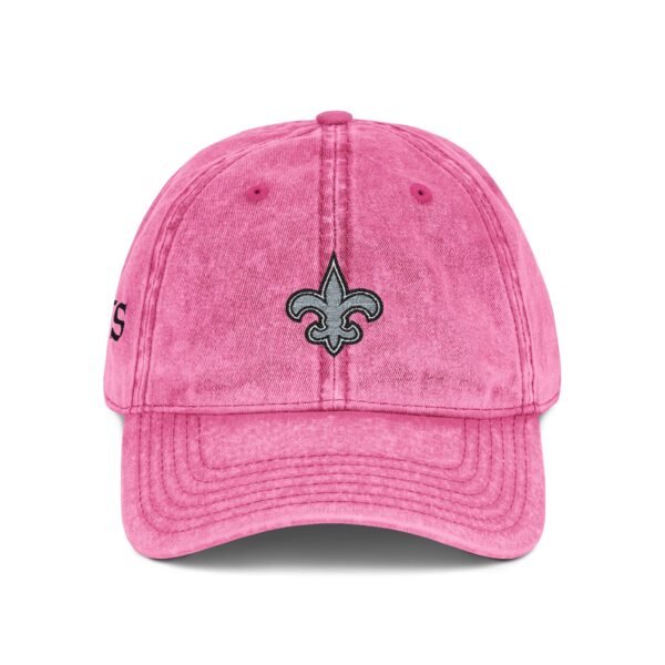 New Orleans Saints Embroidered Logo on Vintage Cap - Image 12