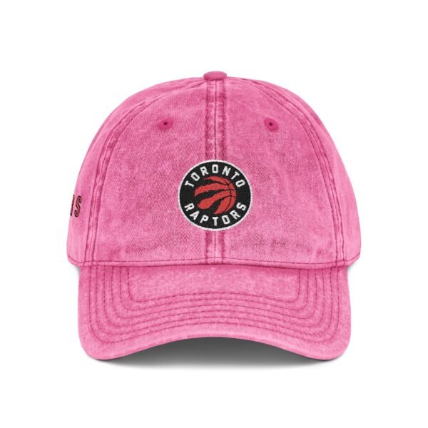 Toronto Raptors Embroidered Logo on Vintage Cap - Image 8