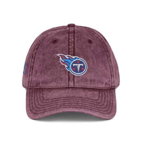 Tennessee Titans Embroidered Logo on Vintage Cap - Image 24
