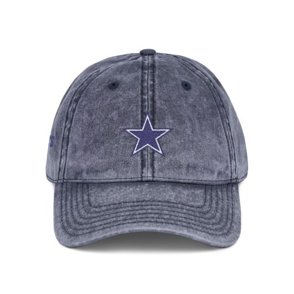 Dallas Cowboys Embroidered Logo on Vintage Cap - Image 8