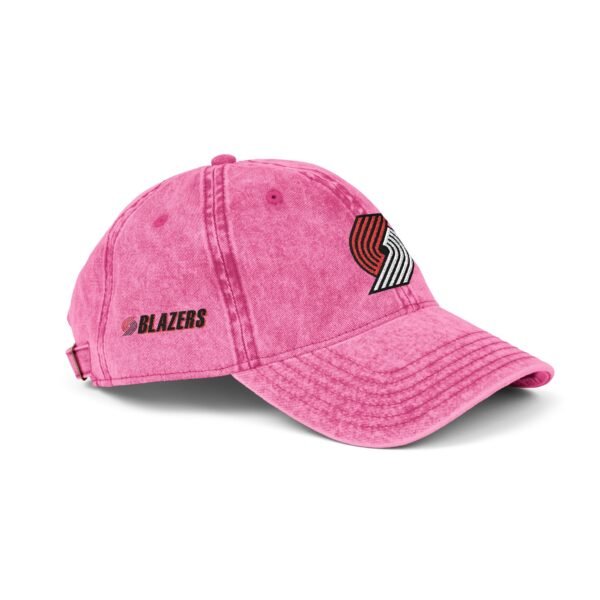 Portland Trail Blazers Embroidered Logo on Vintage Cap - Image 10
