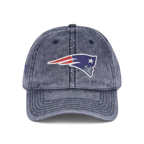 New England Patriots Embroidered Logo on Vintage Cap - Image 16