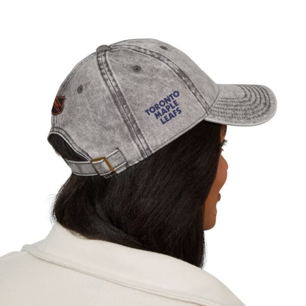 Toronto Maple Leafs Embroidered Logo on Vintage Cap - Image 5
