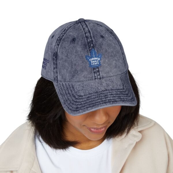 Toronto Maple Leafs Embroidered Logo on Vintage Cap - Image 19