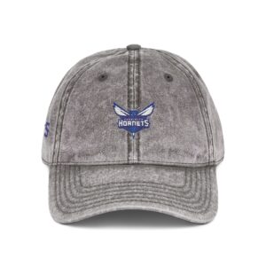 Charlotte Hornets Embroidered Logo on Vintage Cap