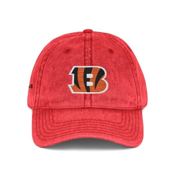 Cincinnati Bengals Embroidered Logo on Vintage Cap - Image 8