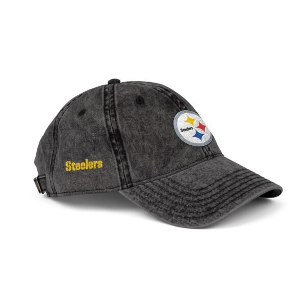 Pittsburgh Steelers Embroidered Logo on Vintage Cap - Image 10
