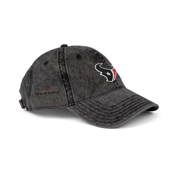Houston Texans Embroidered Logo on Vintage Cap - Image 10