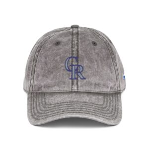 Colorado Rockies Embroidered Logo on Vintage Cap