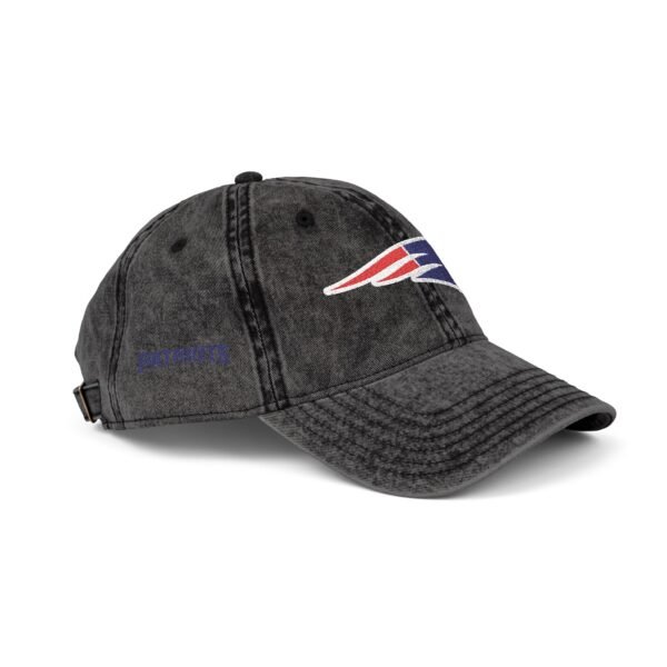 New England Patriots Embroidered Logo on Vintage Cap - Image 14