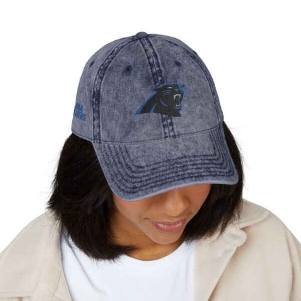 Carolina Panthers Embroidered Logo on Vintage Cap - Image 11