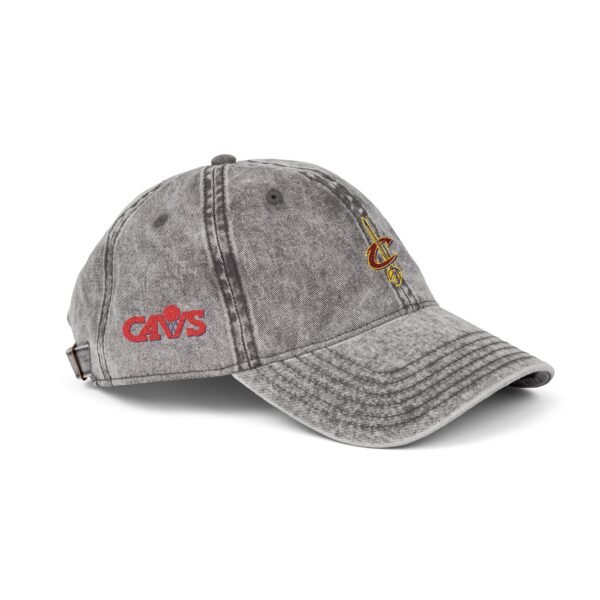 Cleveland Cavaliers Embroidered Logo on Vintage Cap - Image 3