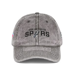 San Antonio Spurs Embroidered Logo on Vintage Cap