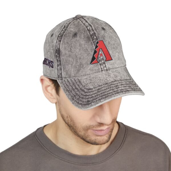 Arizona Diamondbacks Embroidered Logo on Vintage Cap - Image 7