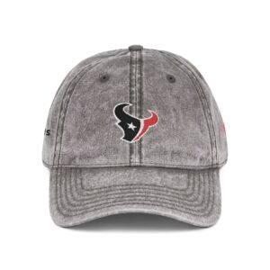 Houston Texans Embroidered Logo on Vintage Cap